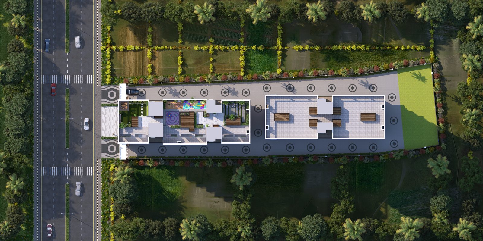 Alternate site plan view