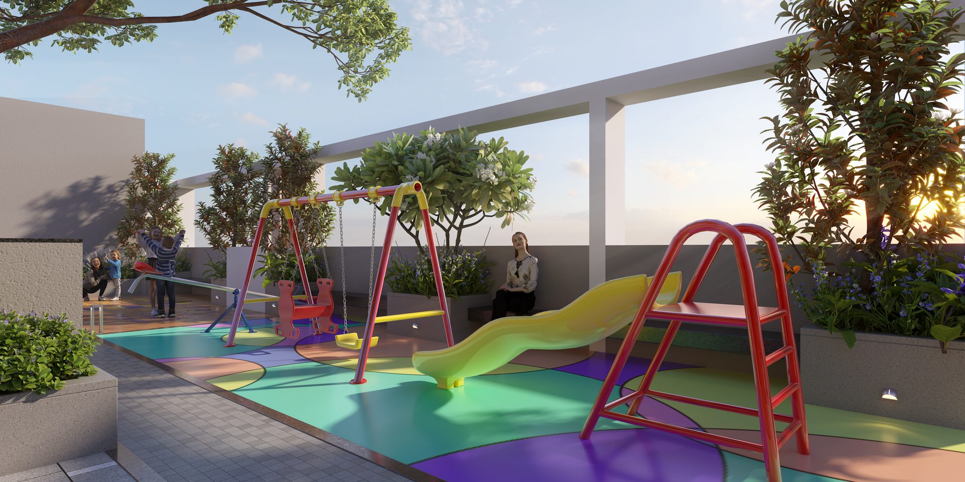 Children's play deck