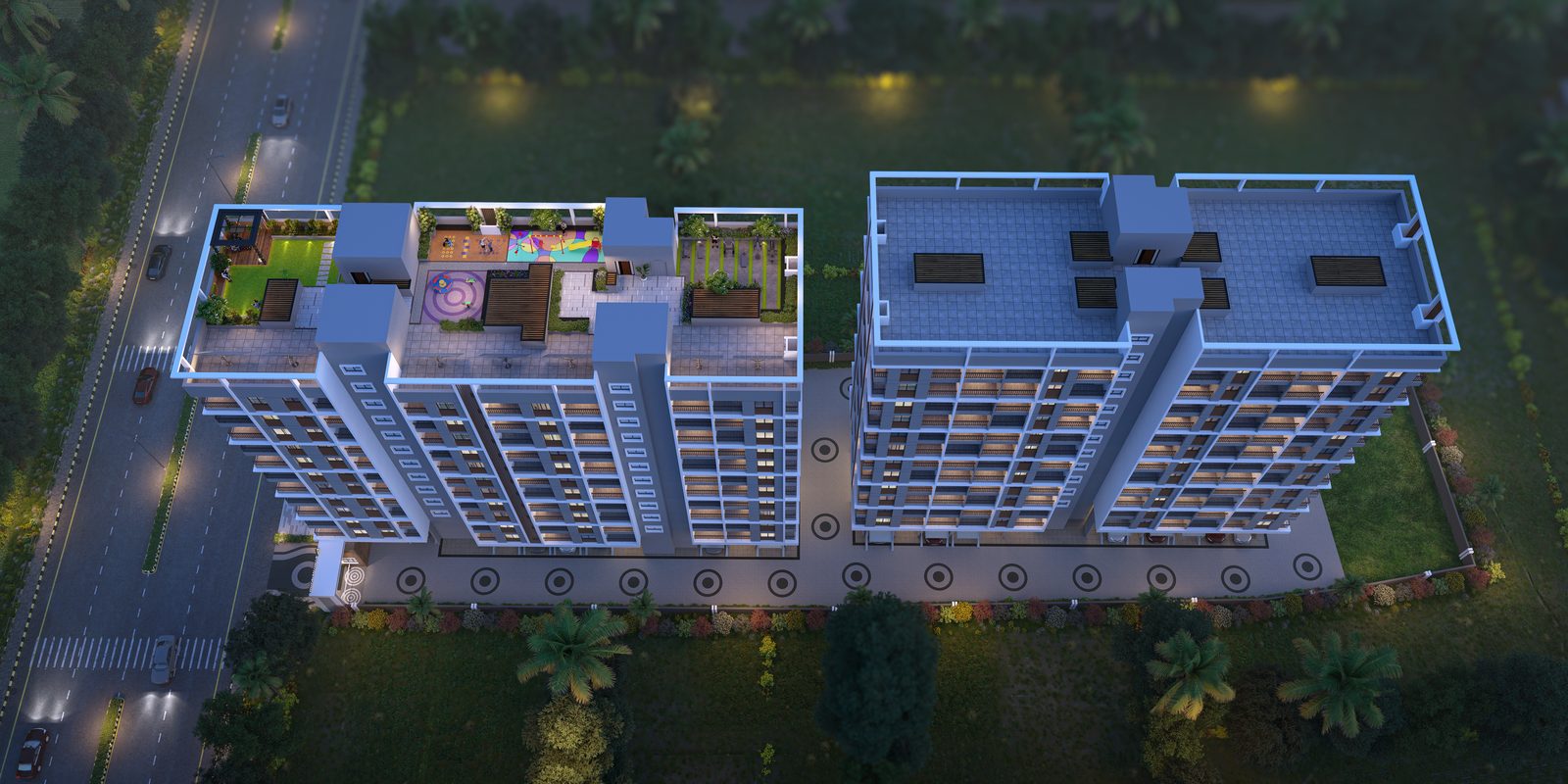 Aurum Abir master site plan, top view
